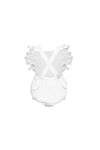 REMI Frill Romper Seashell White