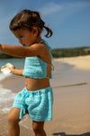 MEKA Crochet Shorts Aqua Blue