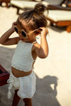 MEKA Crochet Shorts Ivory