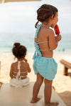 MEKA Crochet Shorts Aqua Blue