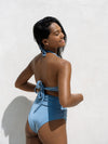 MYRA Highwaisted Bottoms Ocean Blue