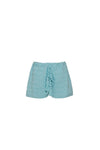 MEKA Crochet Shorts Aqua Blue