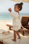 LUNA Crochet Flare Top Ivory