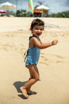 PIXIE Frill One Piece Ocean Blue