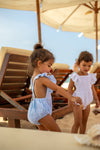 REMI Frill Romper Seashell White