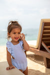 REMI Frill Romper Sea Mist Blue